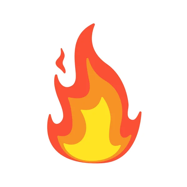 Векторная Коллекция Пламени Простой Дизайн Огненного Шара Идеи Предотвращению Пожаров — стоковый вектор