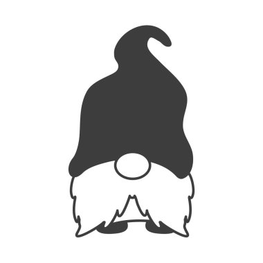 Cüce cüceler kışın Noel 'i kutlamak için kırmızı elbiseler ve şapkalar giyer..