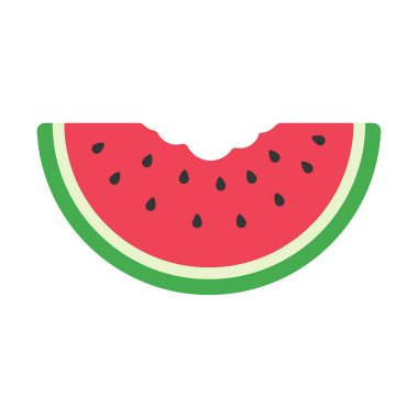 Lezzetli kırmızı bir karpuz. Tatlı meyve. Tazelik için sık sık yenir..