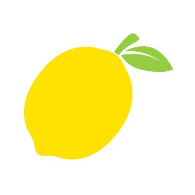 Sarı limon vektörü. Limon ekşi ve yüksek C vitamini içeren bir meyvedir. Taze hissetmeye yardımcı olur..