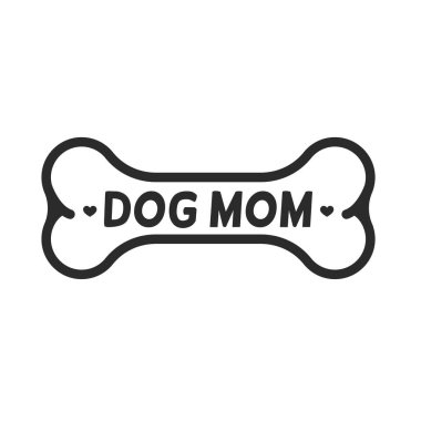 Köpek annenin mesaj dizaynı köpek ayak izlerinden ve kalplerden anneme bir hediye olarak gömlek desenleri için.