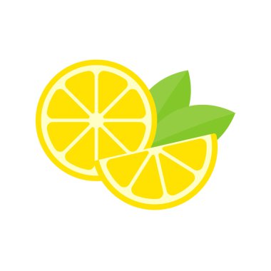 Sarı limon vektörü. Limon ekşi ve yüksek C vitamini içeren bir meyvedir. Taze hissetmeye yardımcı olur..