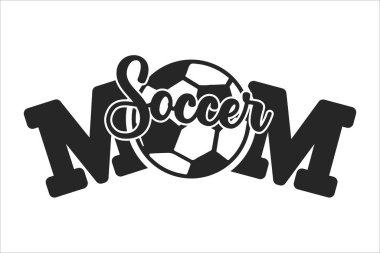 Futbolcu anne mesaj tasarımı futbol topuna kadar anneni sevdiğini söylüyor. Arkaplanda izole