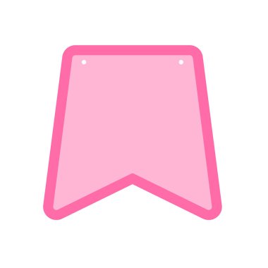 Bunting bayrağı. Partilerde kullanılan farklı bayrak şekilleri festivalleri ve doğum günlerini kutlar