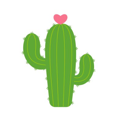 Kaktüs, kalp şeklinde çiçekleri şekillendirdi. Kaktüs yetiştiren aşıklar konsepti.