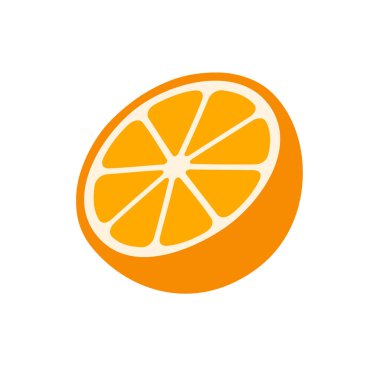 Yaz ferahlatıcı meyve portakalları beyaz arka planda ayrı ayrı kesilir..