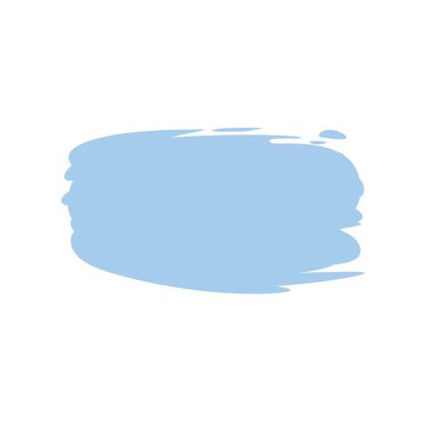 Metin kutusu olarak boyanmış renkli bir fırça. Beyaz arkaplanda izole