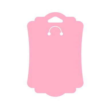 Beyaz arkaplanda izole edilmiş kağıt küpeler için vektör tasarım şablonu