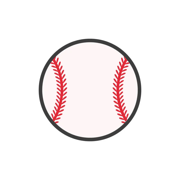 Monogramme Sport Vectoriel Baseball Ball Zone Texte Laisser Une Place — Image vectorielle