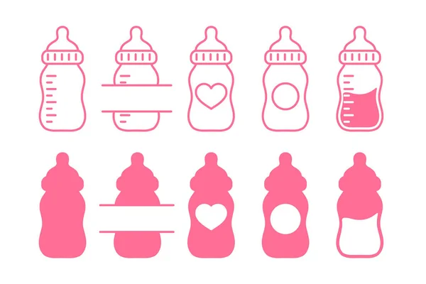Διάνυσμα Νεογέννητο Μωρό Πλαστικό Μπουκάλι Νερό Αφήστε Χώρο Για Την — Διανυσματικό Αρχείο