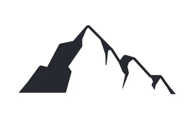 Dağ vektörü kamp faaliyeti fikirleri. Yaz yürüyüşü. Arka planda izole edilmiş..