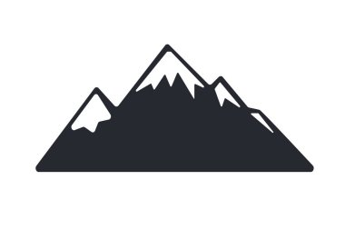 Dağ vektörü kamp faaliyeti fikirleri. Yaz yürüyüşü. Arka planda izole edilmiş..