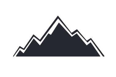 Dağ vektörü kamp faaliyeti fikirleri. Yaz yürüyüşü. Arka planda izole edilmiş..