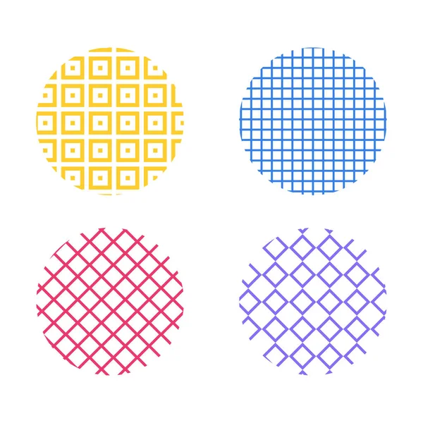 Κυκλικό Μοτίβο Φόντου Για Σχεδιασμό Του Μπρελόκ Απομονωμένο Λευκό Φόντο — Διανυσματικό Αρχείο