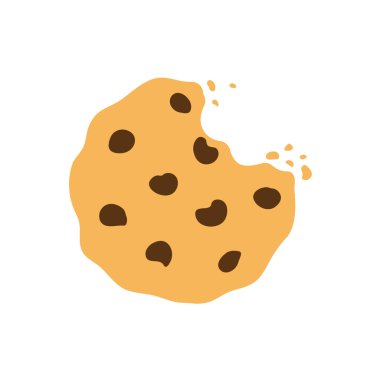 Vector Bitten Çikolatalı Kurabiye Özel festivallerde hediye göndermek için.