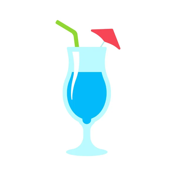 Copo Cocktail Vetorial Sucos Alcoólicos Coloridos Ajuda Manter Fresco Verão —  Vetores de Stock