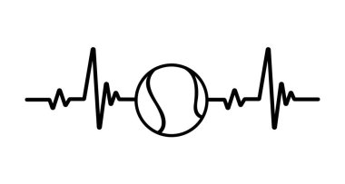 Kalp atışı grafiği. Spor yaparken kalp atışları hızlanır..