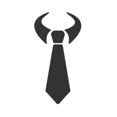 Babalar Günün kutlu olsun. Babamın kravatının silüeti beyaz arka planda izole edilmiş.