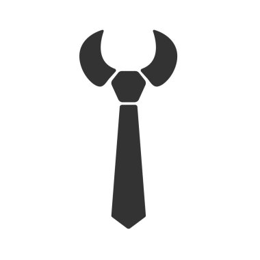 Babalar Günün kutlu olsun. Babamın kravatının silüeti beyaz arka planda izole edilmiş.