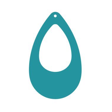 Küpe şablonu. Beyaz arka planda izole edilmiş güzel asılı küpe tasarımları.