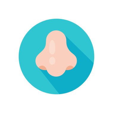 Nose icon. Runny nose The concept of care for patients with viral fever