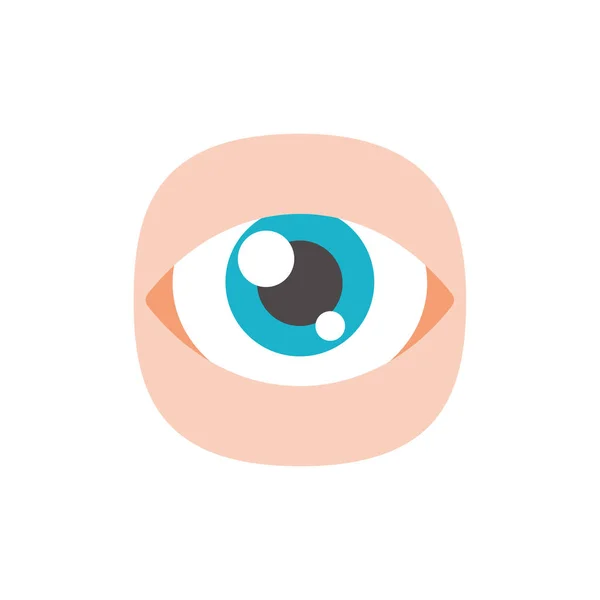 Ícone Ocular Design Simples Olhos Planos Conceito Cuidados Com Visão —  Vetores de Stock
