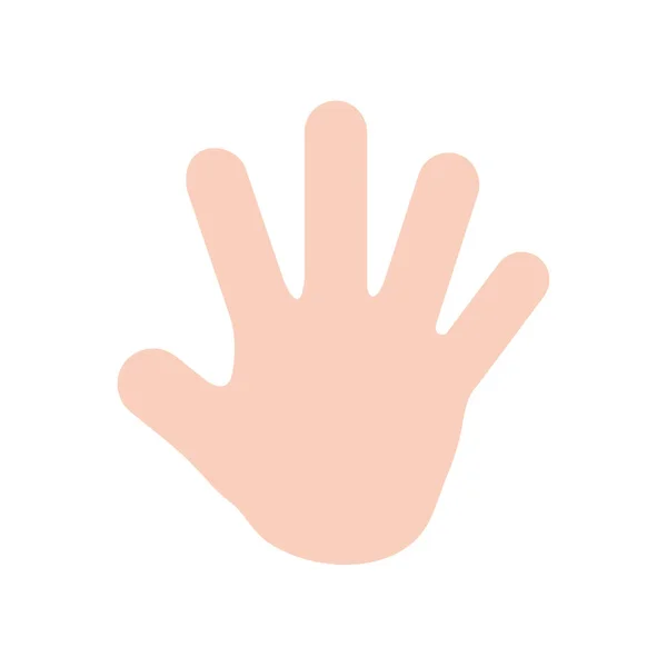 Hand Icon Cartoon Hand Wearing Gloves Prevent Virus Concept Hand — Stock Vector