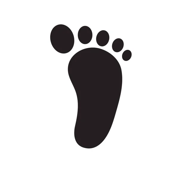 Footprint Icon Smelly Feet Concept Keeping Your Feet Healthy Washing — Stock Vector