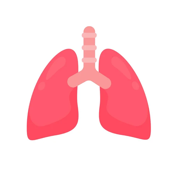 Lung Icon Lungs Help Breathe Oxygen Human Body Body Care — Stock Vector