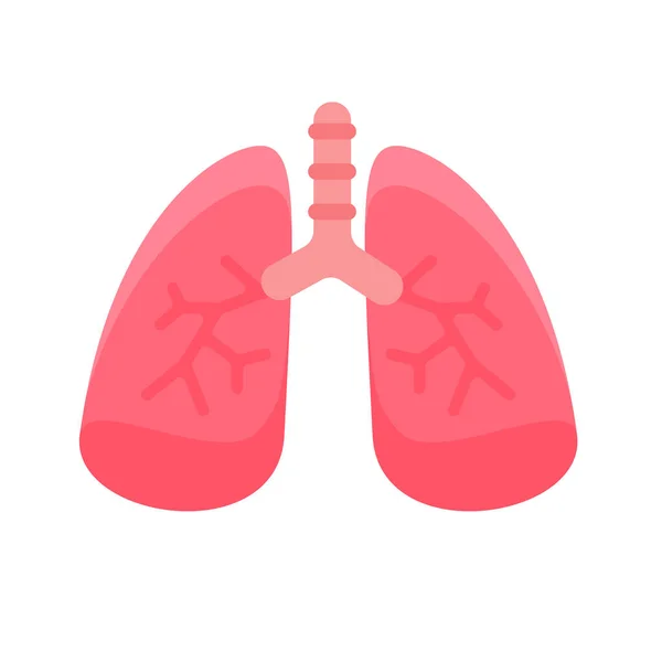 Lung Icon Lungs Help Breathe Oxygen Human Body Body Care — Stok Vektör