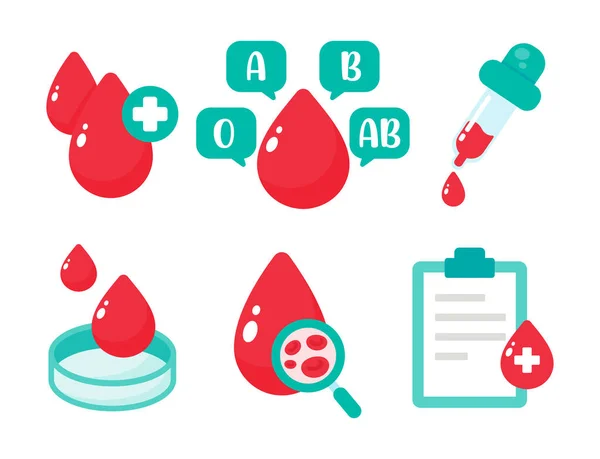 Vector Sanguíneo Que Indica Tipo Sangre Concepto Análisis Sangre Para — Archivo Imágenes Vectoriales