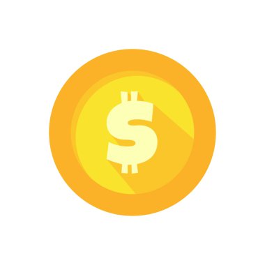 Para birimi simgesi. Altın doların değeri artar ve azalır.