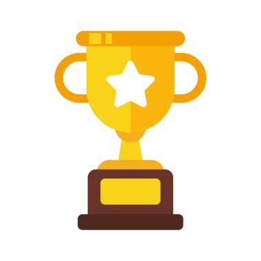 Bir spor müsabakasının galibi için altın sarısı ödül ikonu