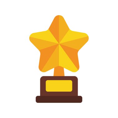 Bir spor müsabakasının galibi için altın sarısı ödül ikonu