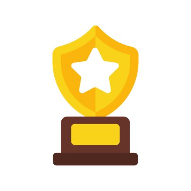 Bir spor müsabakasının galibi için altın sarısı ödül ikonu