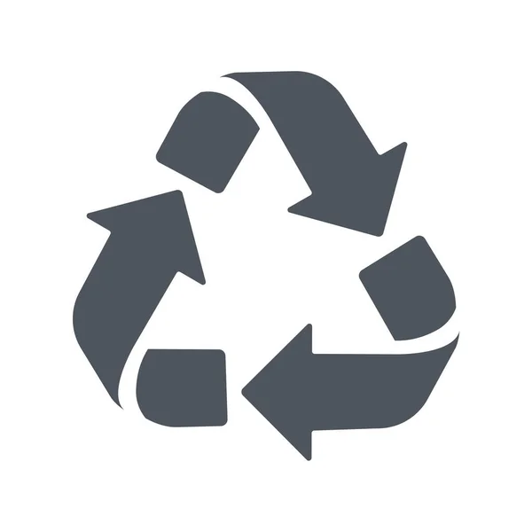 Icône Recyclage Une Flèche Qui Tourne Sans Cesse Concept Réutilisation — Image vectorielle