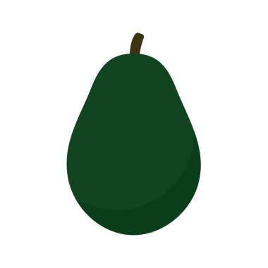 Avokado vektörü. Avokado meyvesi parçalara ayrılmış. İçinde yuvarlak bir tohum var. Sağlık hizmeti için