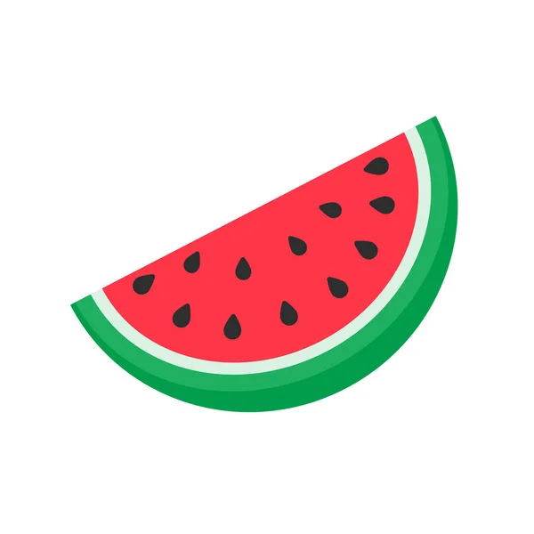 Vector Sandía Fruta Roja Cortada Trozos Con Semillas Interior Alimentos — Vector de stock