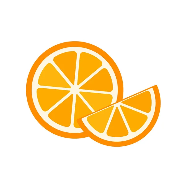 Frutta Dolce All Arancia Arance Alto Contenuto Vitaminico Vengono Affettate — Vettoriale Stock