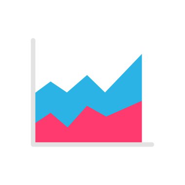 Çizgi grafiği iş performansını karşılaştırıyor. Şirketin gelir raporu kavramı