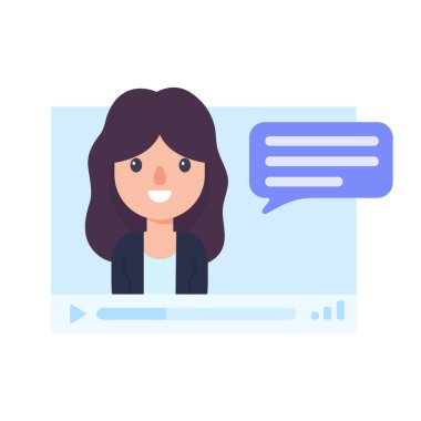 Bilgisayar ekranı çevrimiçi toplantı konseptinde vektör işadamı