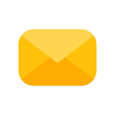 Sarı zarf. Çevrimiçi kanallar aracılığıyla iletişim ve e-posta bildirim kavramı.