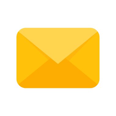 Sarı zarf. Çevrimiçi kanallar aracılığıyla iletişim ve e-posta bildirim kavramı.