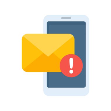 Sarı zarf. Çevrimiçi kanallar aracılığıyla iletişim ve e-posta bildirim kavramı.