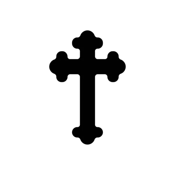 Christian Cross Halloween Spooky Vampire Defense Cross Design Vector — Stock Vector