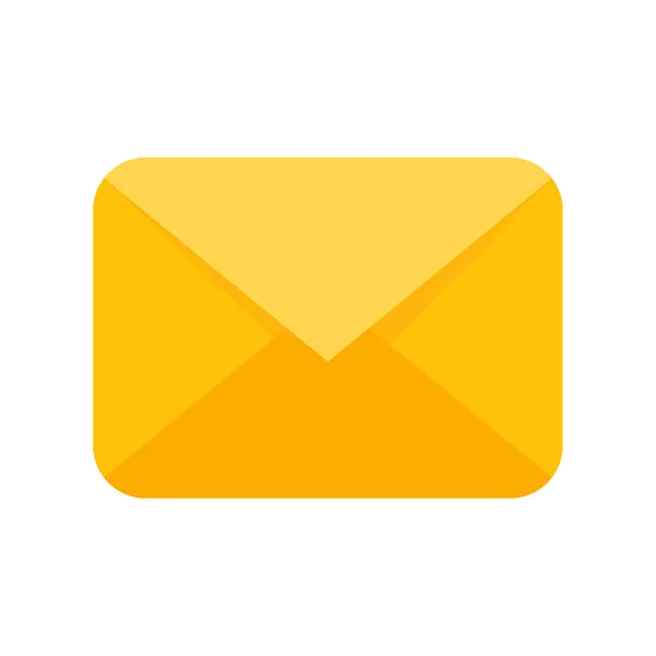 Une Enveloppe Jaune Concept Communication Notification Par Mail Les Canaux — Image vectorielle