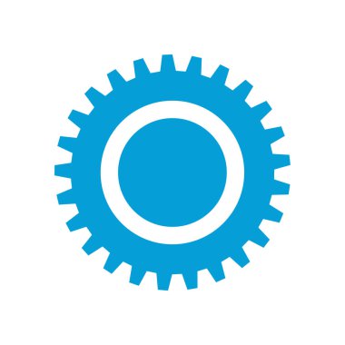 Gear wheel icon. Machine gear for setting Ideas to drive business forward through innovation.