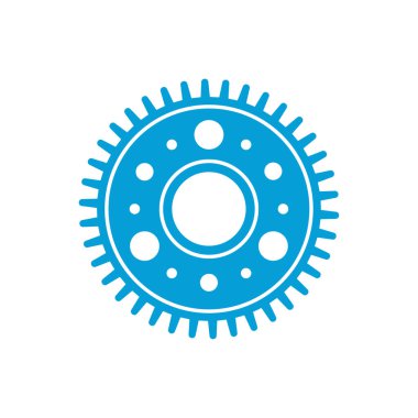 Gear wheel icon. Machine gear for setting Ideas to drive business forward through innovation.