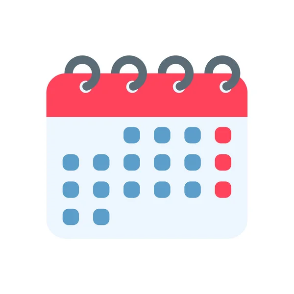 Calendar Icon Red Calendar Reminders Appointments Important Festivals Year — Vector de stock