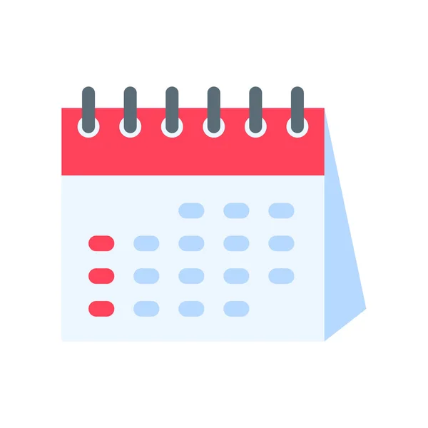 Calendar Icon Red Calendar Reminders Appointments Important Festivals Year — Vector de stock